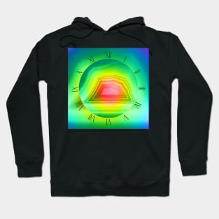 Fancy radiant rainbow colors agate slice mineral Hoodie